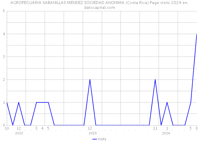 AGROPECUARIA SABANILLAS MENDEZ SOCIEDAD ANONIMA (Costa Rica) Page visits 2024 
