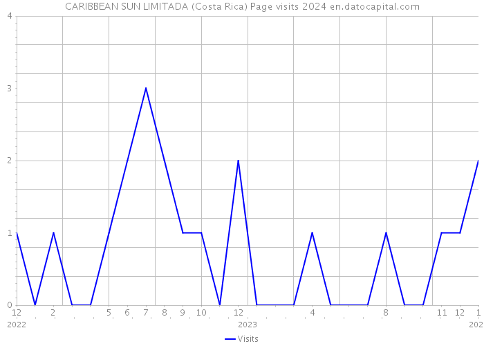 CARIBBEAN SUN LIMITADA (Costa Rica) Page visits 2024 
