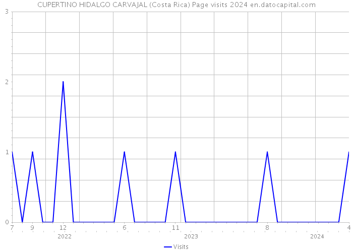 CUPERTINO HIDALGO CARVAJAL (Costa Rica) Page visits 2024 