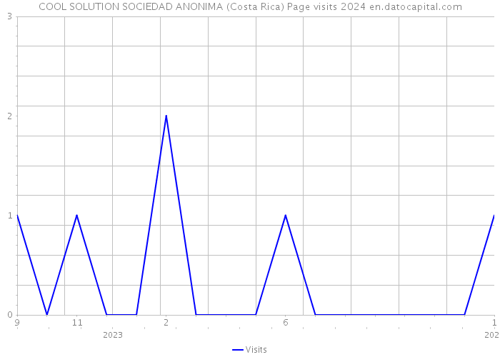 COOL SOLUTION SOCIEDAD ANONIMA (Costa Rica) Page visits 2024 