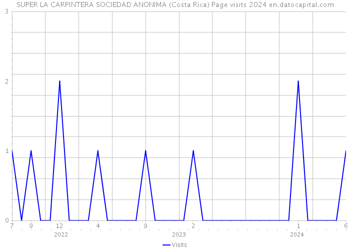 SUPER LA CARPINTERA SOCIEDAD ANONIMA (Costa Rica) Page visits 2024 
