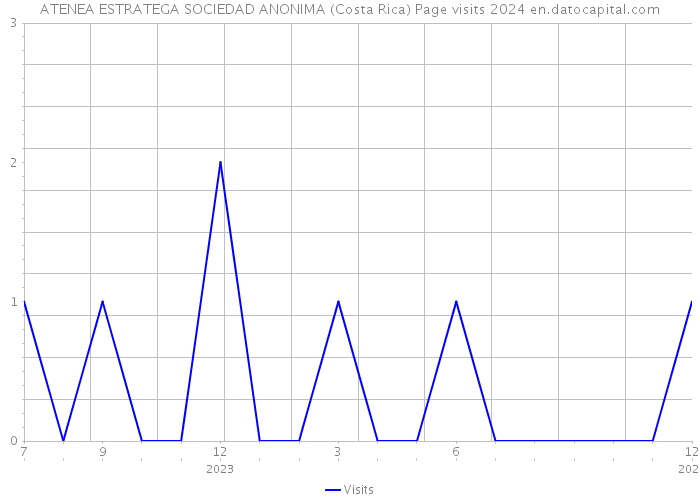 ATENEA ESTRATEGA SOCIEDAD ANONIMA (Costa Rica) Page visits 2024 