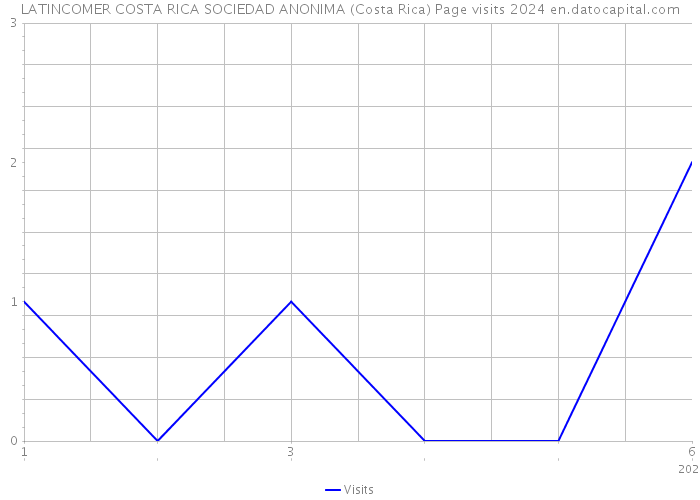 LATINCOMER COSTA RICA SOCIEDAD ANONIMA (Costa Rica) Page visits 2024 