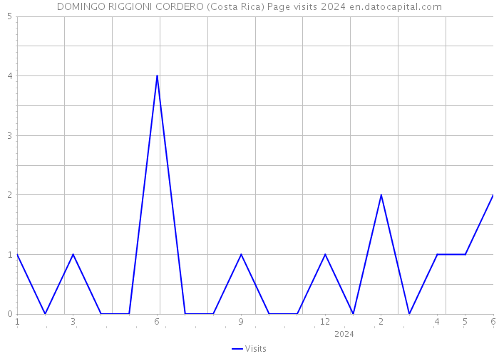 DOMINGO RIGGIONI CORDERO (Costa Rica) Page visits 2024 