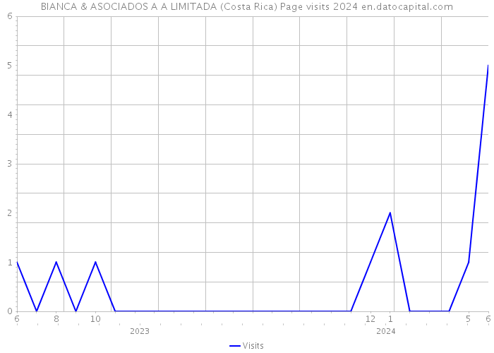 BIANCA & ASOCIADOS A A LIMITADA (Costa Rica) Page visits 2024 