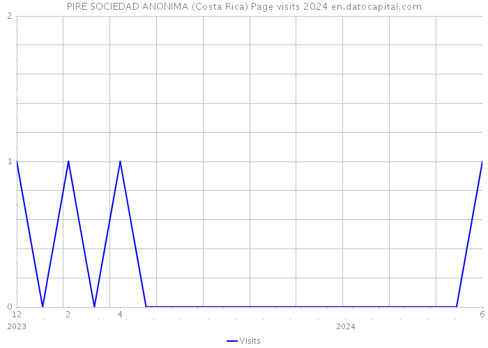 PIRE SOCIEDAD ANONIMA (Costa Rica) Page visits 2024 