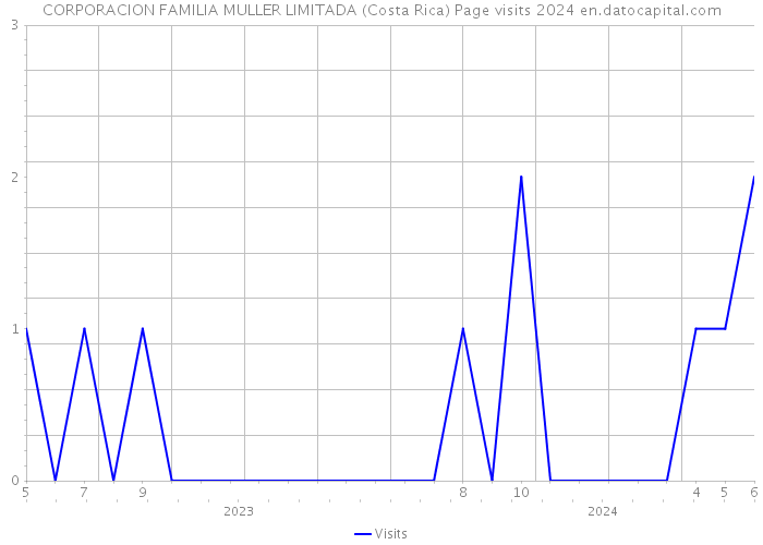 CORPORACION FAMILIA MULLER LIMITADA (Costa Rica) Page visits 2024 