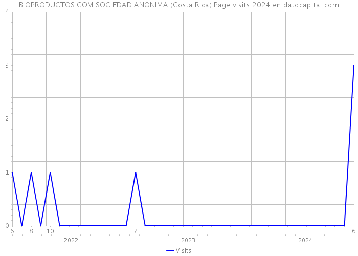 BIOPRODUCTOS COM SOCIEDAD ANONIMA (Costa Rica) Page visits 2024 