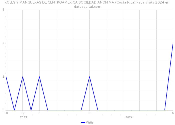 ROLES Y MANGUERAS DE CENTROAMERICA SOCIEDAD ANONIMA (Costa Rica) Page visits 2024 