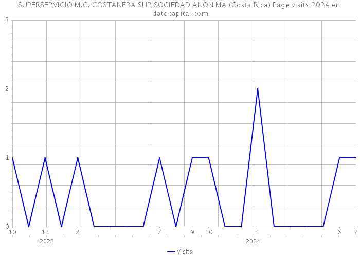 SUPERSERVICIO M.C. COSTANERA SUR SOCIEDAD ANONIMA (Costa Rica) Page visits 2024 