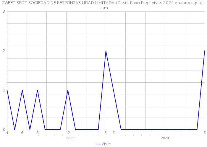 SWEET SPOT SOCIEDAD DE RESPONSABILIDAD LIMITADA (Costa Rica) Page visits 2024 