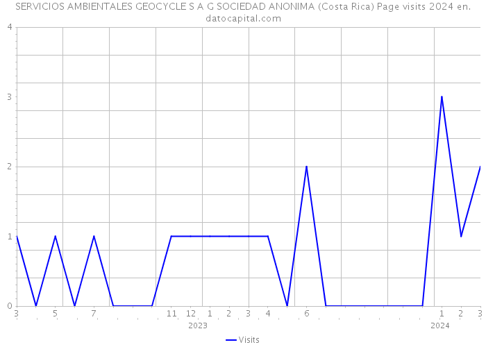 SERVICIOS AMBIENTALES GEOCYCLE S A G SOCIEDAD ANONIMA (Costa Rica) Page visits 2024 