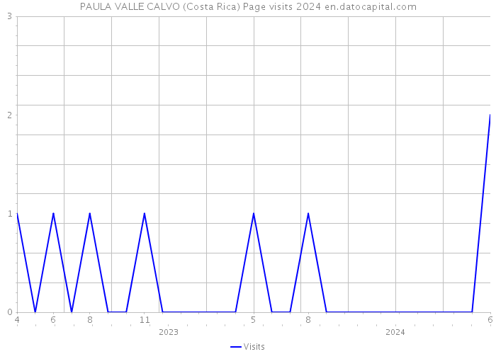 PAULA VALLE CALVO (Costa Rica) Page visits 2024 