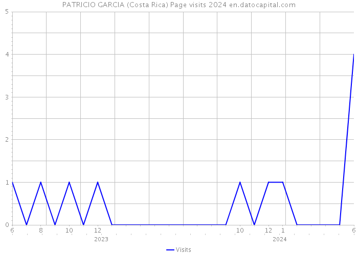 PATRICIO GARCIA (Costa Rica) Page visits 2024 