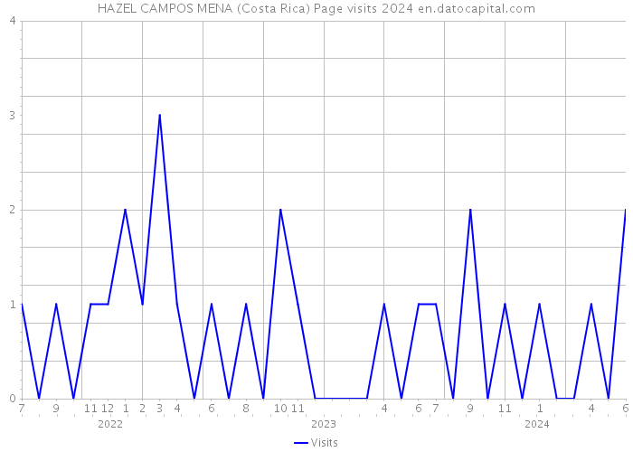 HAZEL CAMPOS MENA (Costa Rica) Page visits 2024 