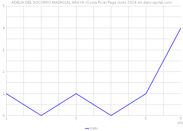 ADELIA DEL SOCORRO MADRIGAL ARAYA (Costa Rica) Page visits 2024 