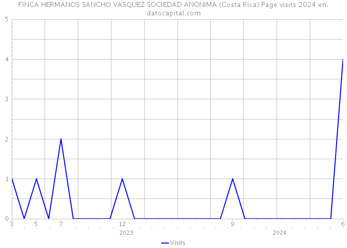 FINCA HERMANOS SANCHO VASQUEZ SOCIEDAD ANONIMA (Costa Rica) Page visits 2024 