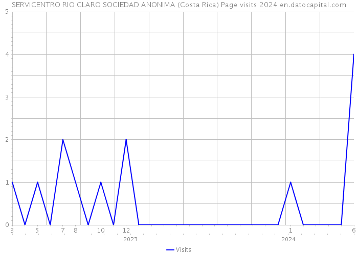 SERVICENTRO RIO CLARO SOCIEDAD ANONIMA (Costa Rica) Page visits 2024 