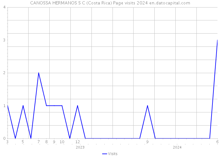 CANOSSA HERMANOS S C (Costa Rica) Page visits 2024 