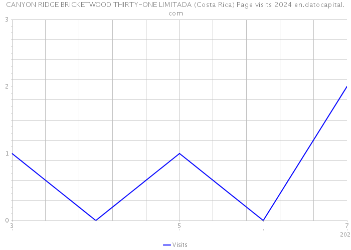 CANYON RIDGE BRICKETWOOD THIRTY-ONE LIMITADA (Costa Rica) Page visits 2024 