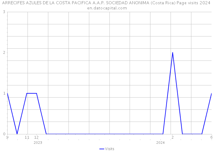 ARRECIFES AZULES DE LA COSTA PACIFICA A.A.P. SOCIEDAD ANONIMA (Costa Rica) Page visits 2024 