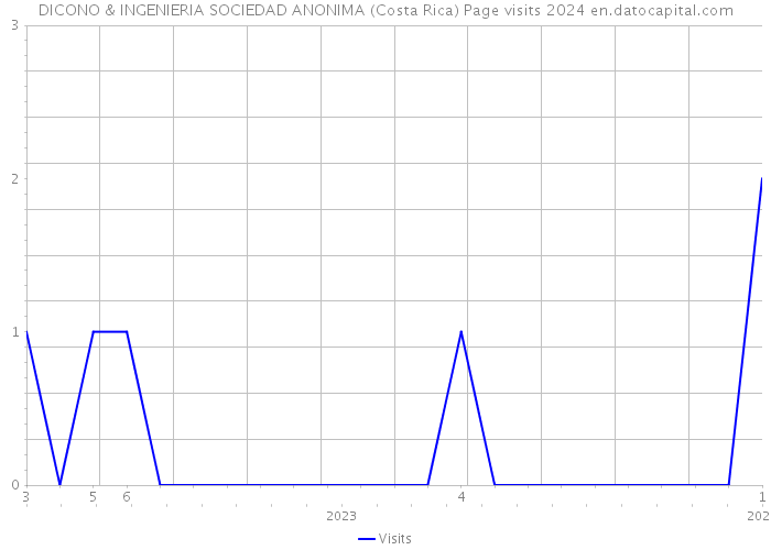 DICONO & INGENIERIA SOCIEDAD ANONIMA (Costa Rica) Page visits 2024 