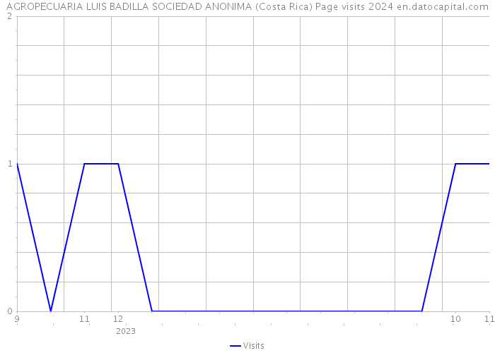 AGROPECUARIA LUIS BADILLA SOCIEDAD ANONIMA (Costa Rica) Page visits 2024 