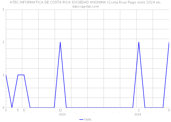 ATEC INFORMATICA DE COSTA RICA SOCIEDAD ANONIMA (Costa Rica) Page visits 2024 