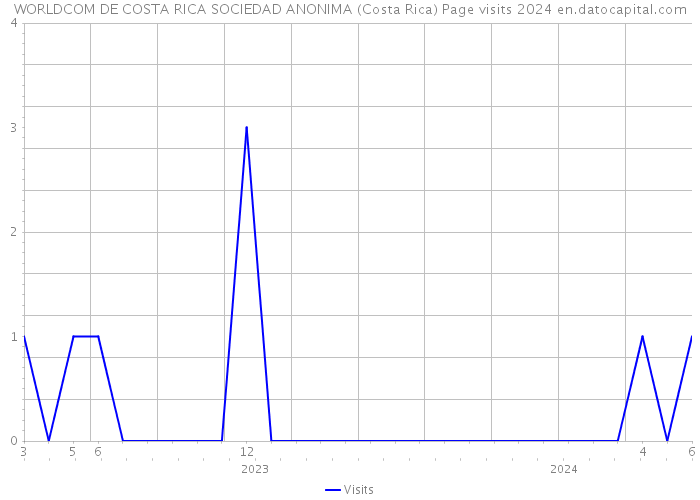 WORLDCOM DE COSTA RICA SOCIEDAD ANONIMA (Costa Rica) Page visits 2024 