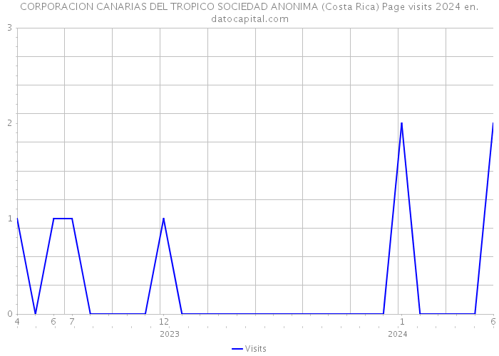 CORPORACION CANARIAS DEL TROPICO SOCIEDAD ANONIMA (Costa Rica) Page visits 2024 