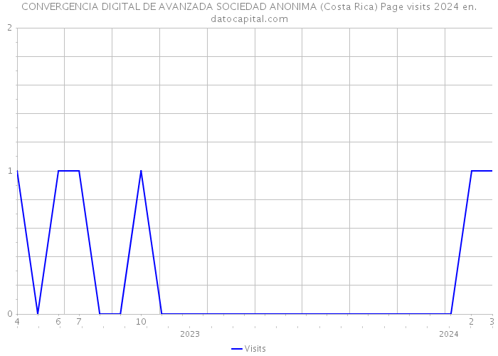 CONVERGENCIA DIGITAL DE AVANZADA SOCIEDAD ANONIMA (Costa Rica) Page visits 2024 