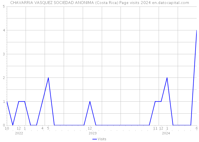 CHAVARRIA VASQUEZ SOCIEDAD ANONIMA (Costa Rica) Page visits 2024 