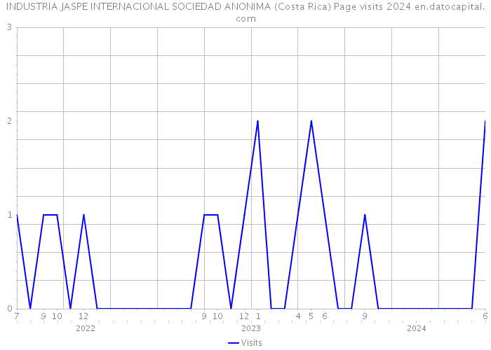 INDUSTRIA JASPE INTERNACIONAL SOCIEDAD ANONIMA (Costa Rica) Page visits 2024 