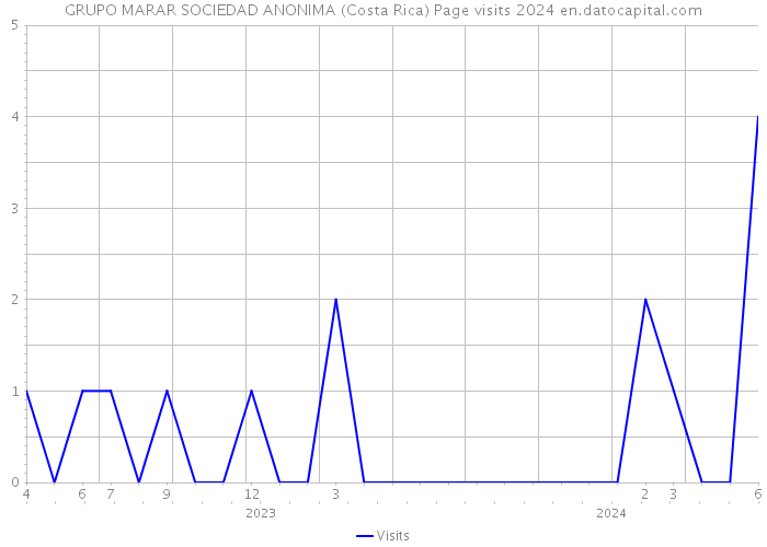 GRUPO MARAR SOCIEDAD ANONIMA (Costa Rica) Page visits 2024 