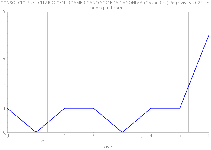 CONSORCIO PUBLICITARIO CENTROAMERICANO SOCIEDAD ANONIMA (Costa Rica) Page visits 2024 