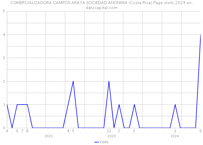 COMERCIALIZADORA CAMPOS ARAYA SOCIEDAD ANONIMA (Costa Rica) Page visits 2024 