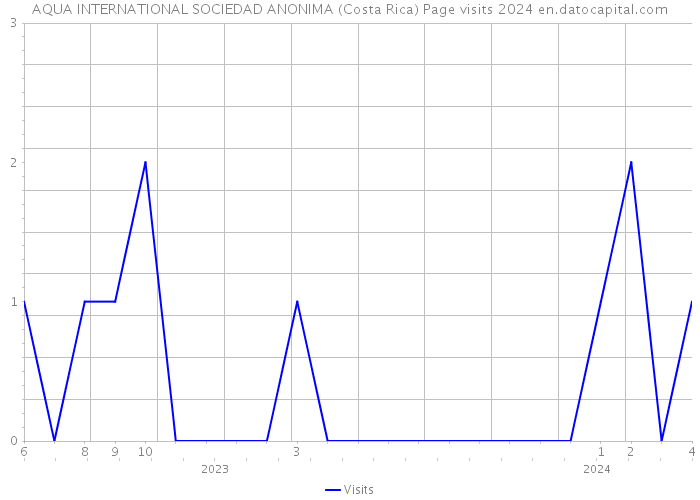 AQUA INTERNATIONAL SOCIEDAD ANONIMA (Costa Rica) Page visits 2024 
