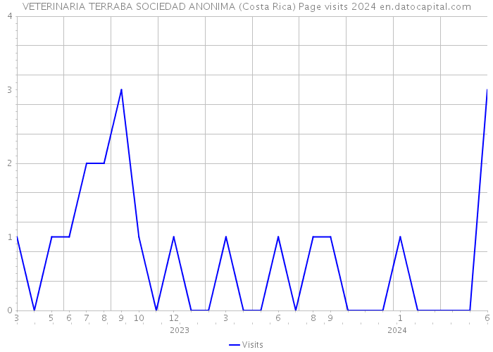 VETERINARIA TERRABA SOCIEDAD ANONIMA (Costa Rica) Page visits 2024 