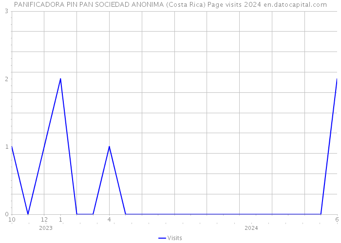 PANIFICADORA PIN PAN SOCIEDAD ANONIMA (Costa Rica) Page visits 2024 