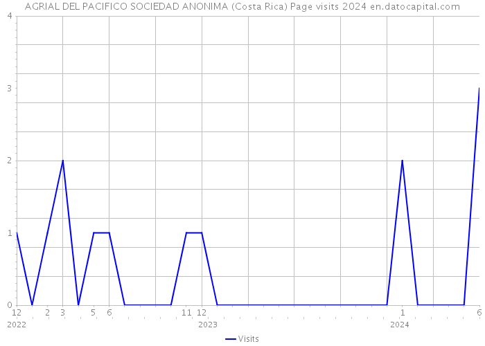 AGRIAL DEL PACIFICO SOCIEDAD ANONIMA (Costa Rica) Page visits 2024 