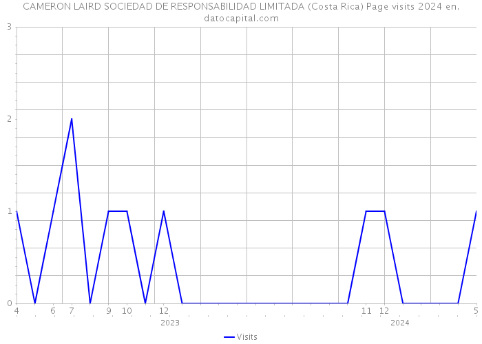 CAMERON LAIRD SOCIEDAD DE RESPONSABILIDAD LIMITADA (Costa Rica) Page visits 2024 