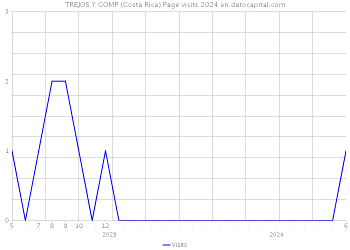 TREJOS Y COMP (Costa Rica) Page visits 2024 