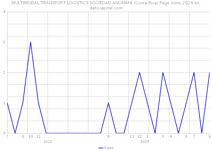 MULTIMODAL TRANSPORT LOGISTICS SOCIEDAD ANONIMA (Costa Rica) Page visits 2024 