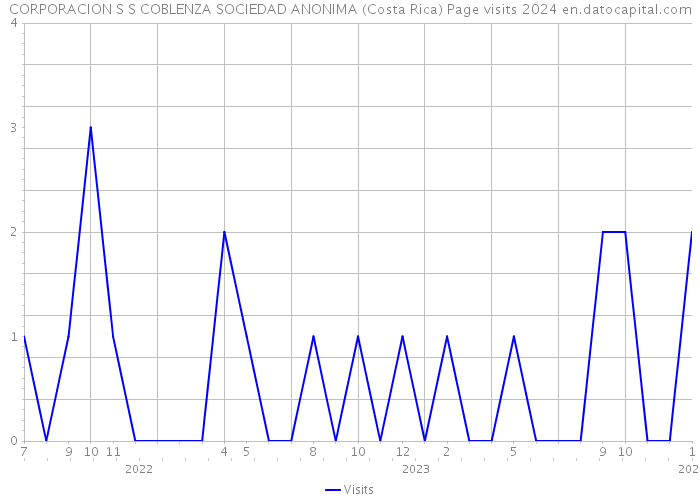CORPORACION S S COBLENZA SOCIEDAD ANONIMA (Costa Rica) Page visits 2024 