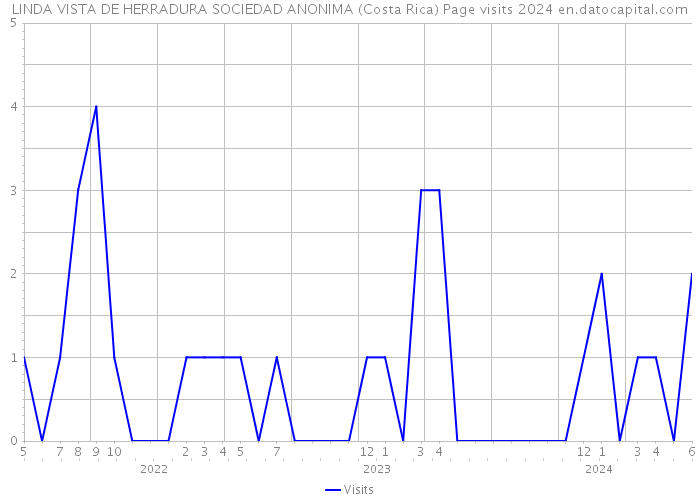 LINDA VISTA DE HERRADURA SOCIEDAD ANONIMA (Costa Rica) Page visits 2024 