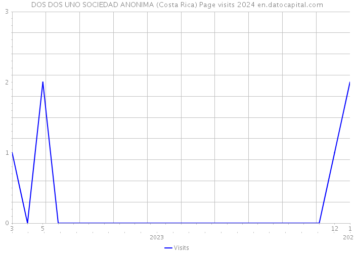 DOS DOS UNO SOCIEDAD ANONIMA (Costa Rica) Page visits 2024 