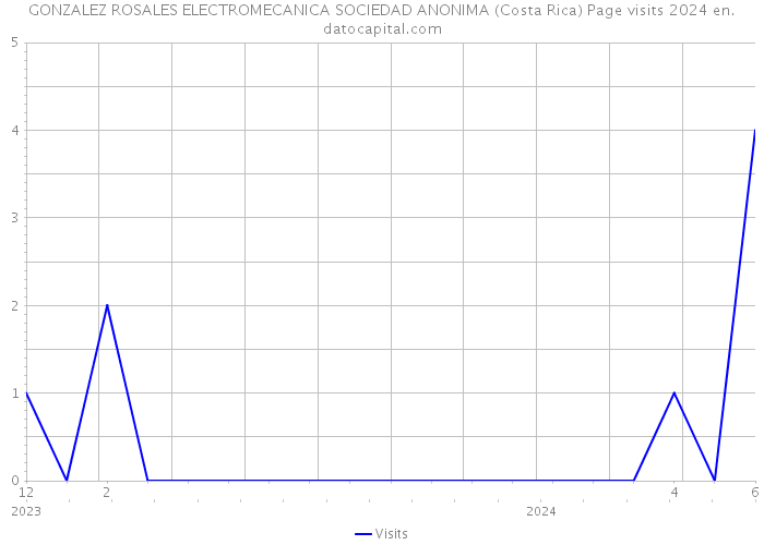 GONZALEZ ROSALES ELECTROMECANICA SOCIEDAD ANONIMA (Costa Rica) Page visits 2024 