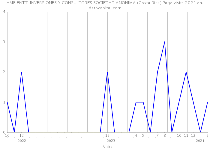 AMBIENTTI INVERSIONES Y CONSULTORES SOCIEDAD ANONIMA (Costa Rica) Page visits 2024 