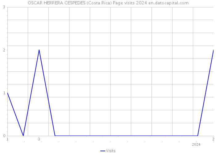 OSCAR HERRERA CESPEDES (Costa Rica) Page visits 2024 