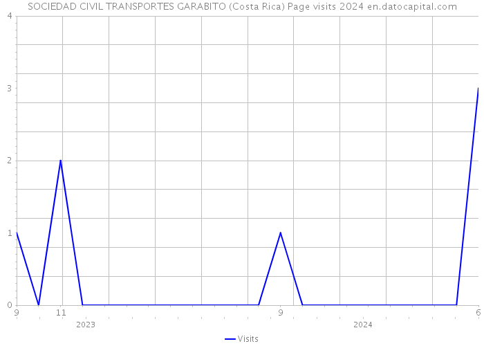 SOCIEDAD CIVIL TRANSPORTES GARABITO (Costa Rica) Page visits 2024 